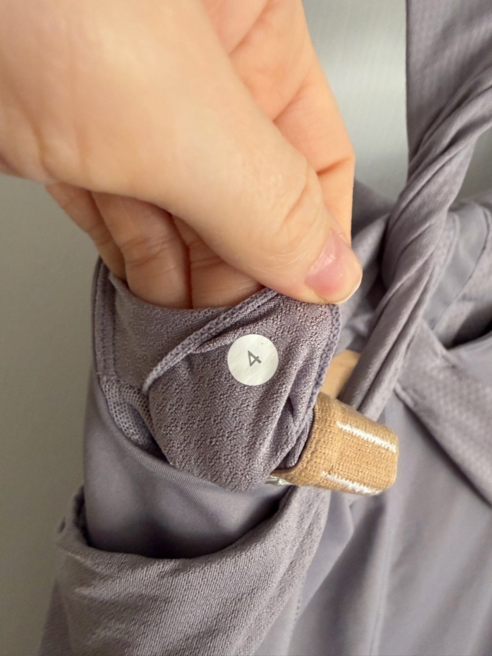 Lululemon Twist Back Tank Top - Purple/Grey - Picture 5 of 8